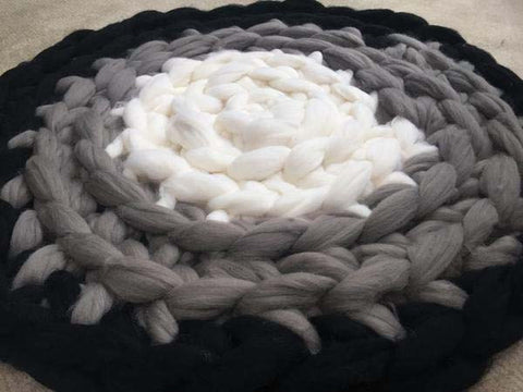 Merino Wool Circular Area Rug