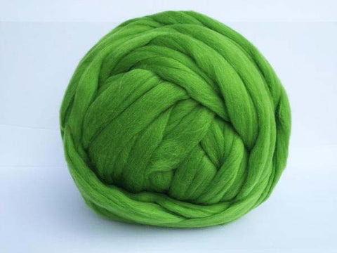 Super Chunky 100% Merino Wool Yarn, Forrest Green