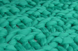 Super Chunky 100% Merino Wool Yarn, Emerald Green.