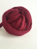 Super Chunky 100% Merino Wool Yarn. Burgundy