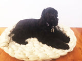 Chunky Merino Wool Dog Bed