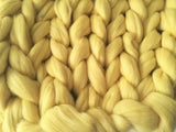 Super Chunky 100% Merino Wool Yarn. Yellow