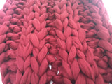 Super Chunky 100% Merino Wool Yarn. Burgundy