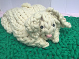 Chunky Knit Giant Animal Toy, Floor pillow