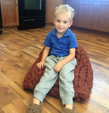 Chunky Knit Bean Bag, Merino wool