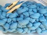 DIY Knitting Kit, Blanket 55x58 in