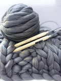 DIY Kit, Cable Knit Blanket 45x60 in