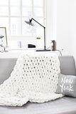 DIY Knitting Kit, Blanket 58x70 in
