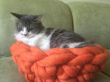 Chunky Merino Wool Cat Bed
